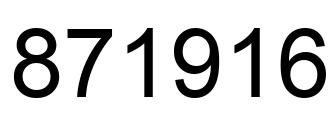Número 871916 imagen negro