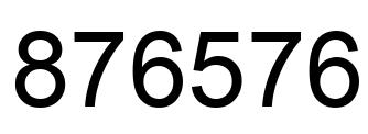 Number 876576 black image