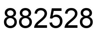 Number 882528 black image