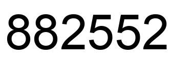 Número 882552 imagen negro