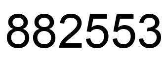 Número 882553 imagen negro