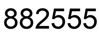 Número 882555 imagen negro
