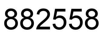 Número 882558 imagen negro