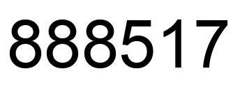 Número 888517 imagen negro