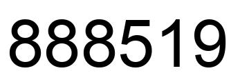 Número 888519 imagen negro