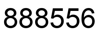 Number 888556 black image