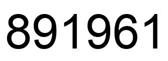 Número 891961 imagen negro