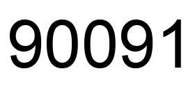 Number 90091 black image