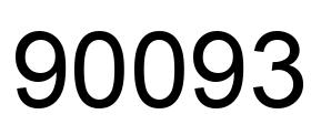 Number 90093 black image