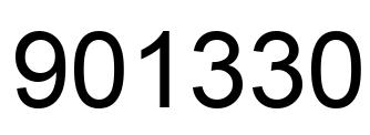 Número 901330 imagen negro
