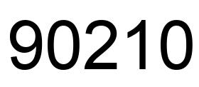 Number 90210 black image