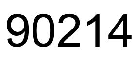 Number 90214 black image
