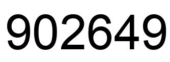 Número 902649 imagen negro