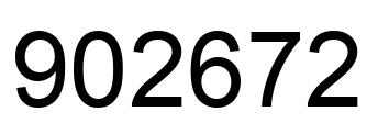 Número 902672 imagen negro