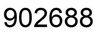 Number 902688 black image