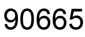 Número 90665 imagen negro