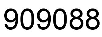 Number 909088 black image