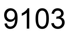 Número 9103 imagen negro