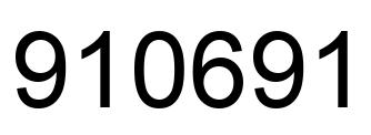 Number 910691 black image