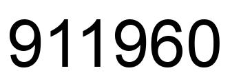 Número 911960 imagen negro