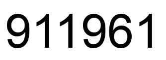 Número 911961 imagen negro