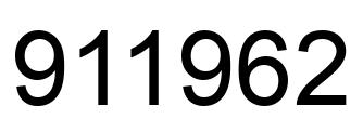 Número 911962 imagen negro