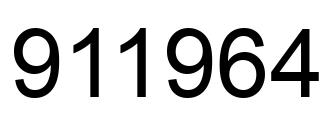 Número 911964 imagen negro