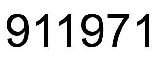 Número 911971 imagen negro