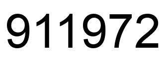 Número 911972 imagen negro