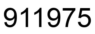 Número 911975 imagen negro