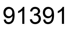 Número 91391 imagen negro
