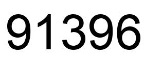 Número 91396 imagen negro