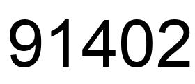 Número 91402 imagen negro