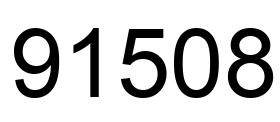 Número 91508 imagen negro