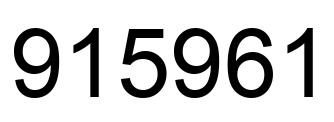 Número 915961 imagen negro