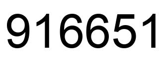 Número 916651 imagen negro