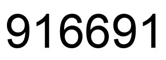 Number 916691 black image