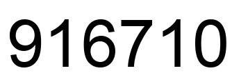 Número 916710 imagen negro