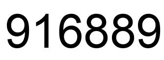 Number 916889 black image