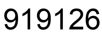 Número 919126 imagen negro