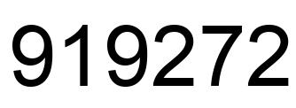 Número 919272 imagen negro