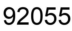 Número 92055 imagen negro