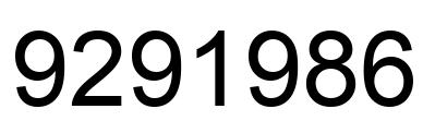 Número 9291986 imagen negro