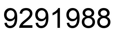 Número 9291988 imagen negro