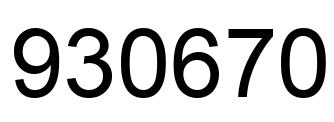 Número 930670 imagen negro