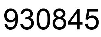 Número 930845 imagen negro