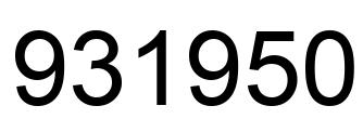 Número 931950 imagen negro