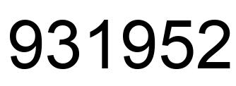 Número 931952 imagen negro
