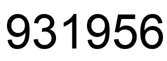 Number 931956 black image