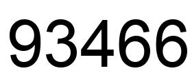 Number 93466 black image